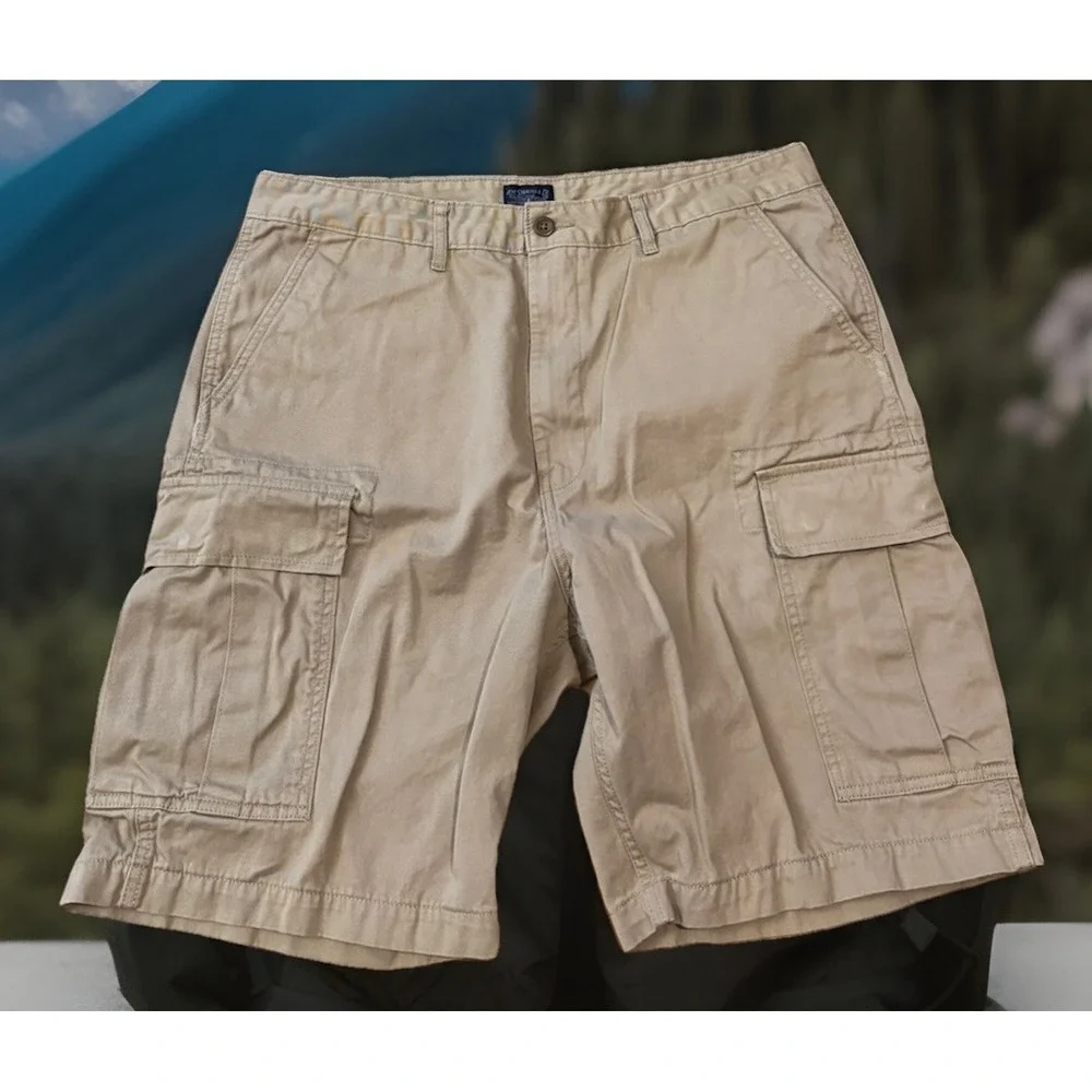 Levis Strauss Size 36x9 Cargo Two Horse Brand Canvas Shorts‎ Men's Brown Outdoor
